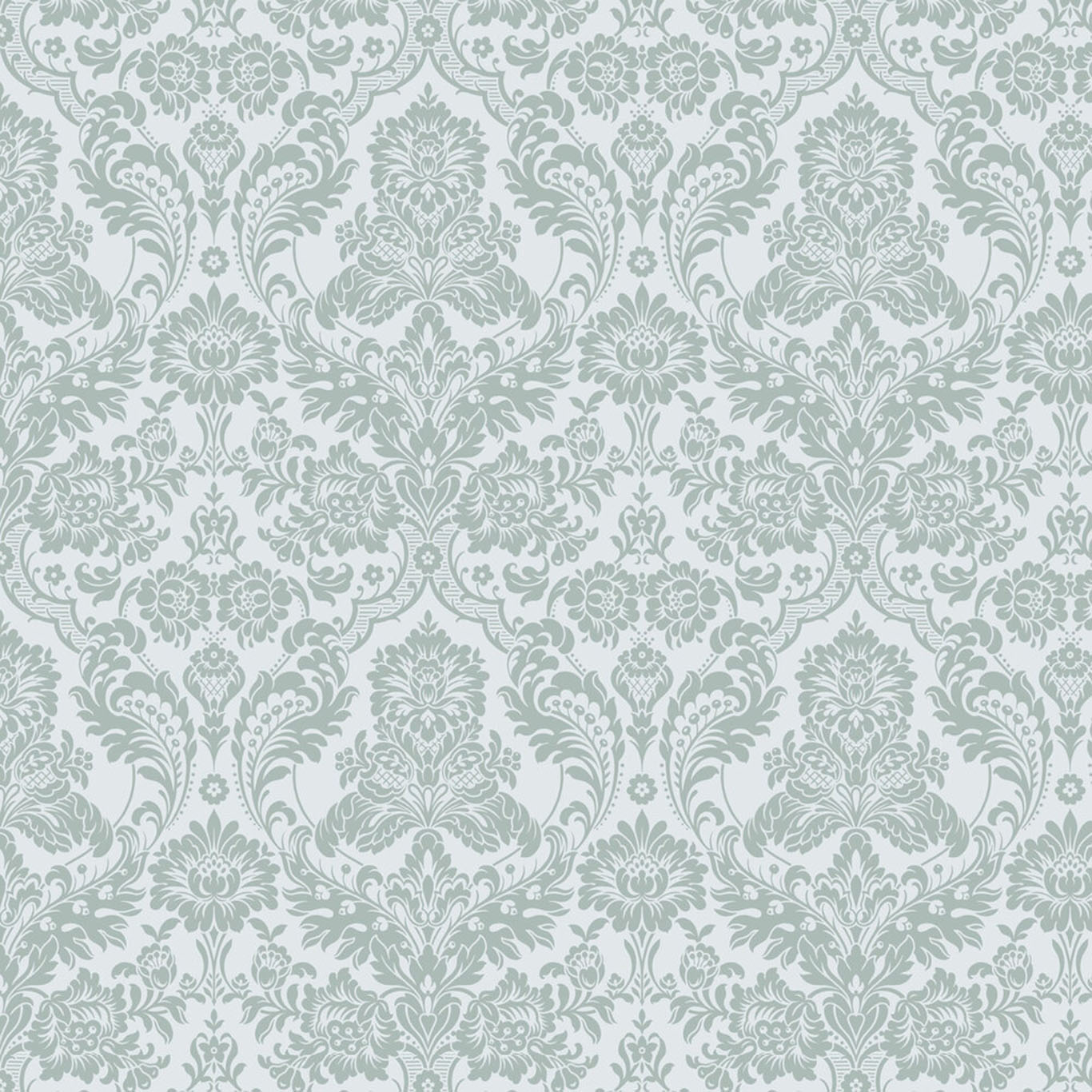 Gothic Damask Flock