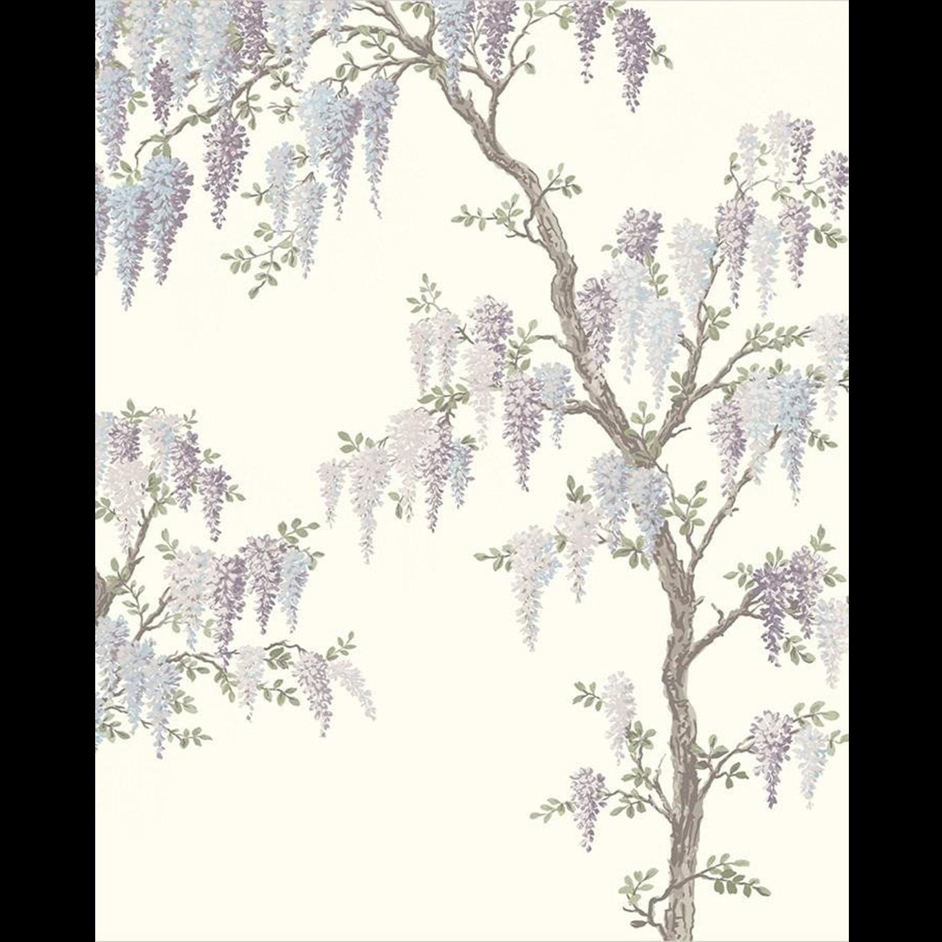 Wisteria Garden Pale Iris Mural