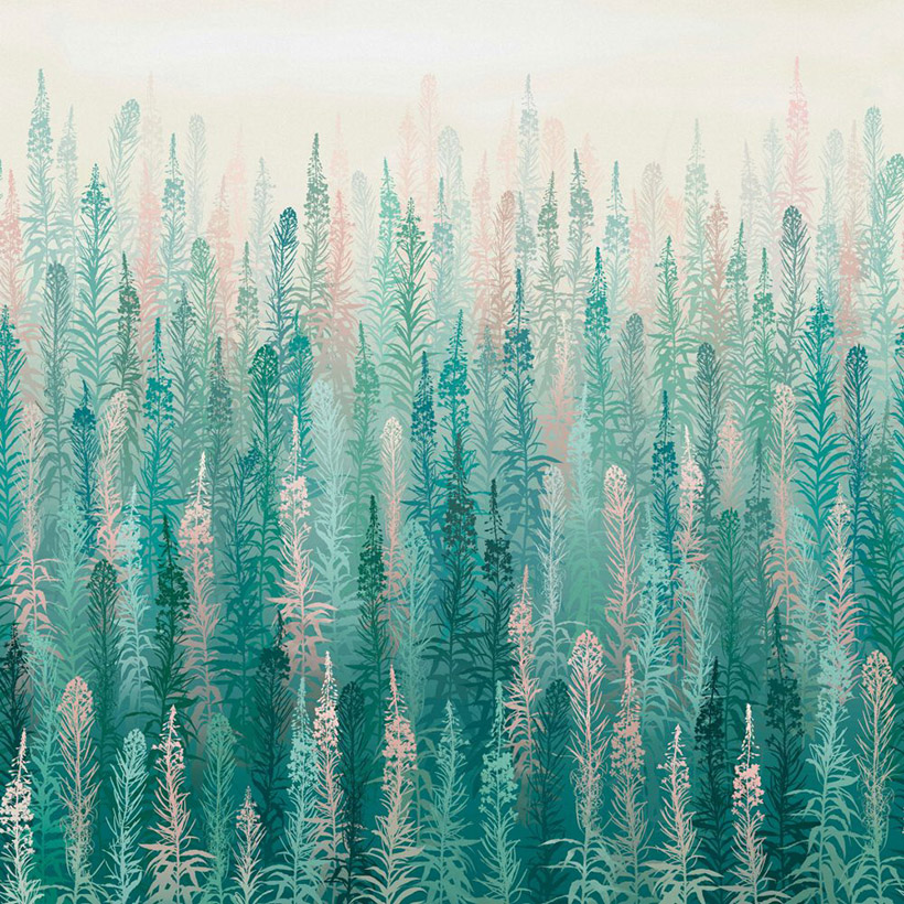 WILLOWHERB FIXED SIZE MURAL – SPRING