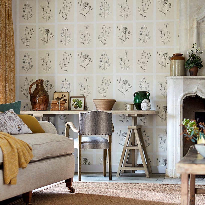 LITTLE THISTLES ECRU