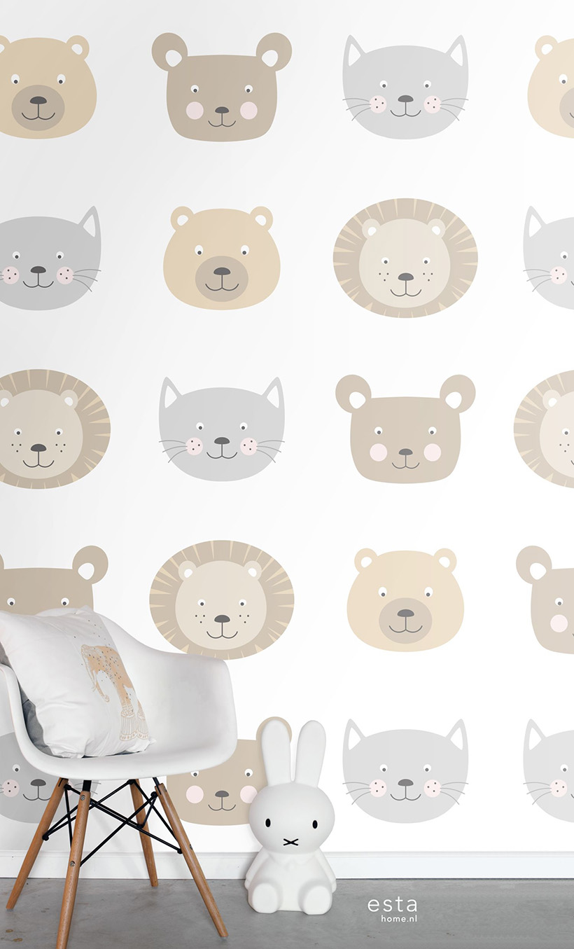 Wallpaper XXL-Cute animal heads