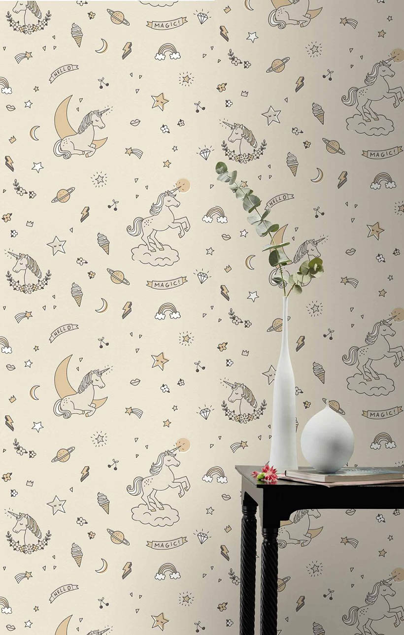 Unicorn taupe gold Metallic