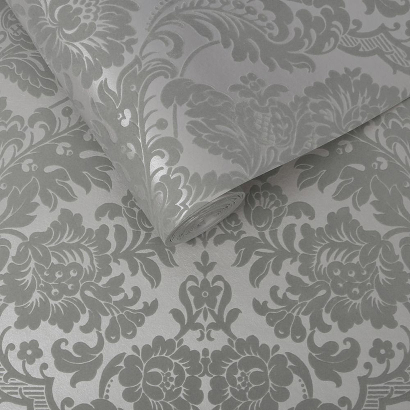 Gothic Damask Flock