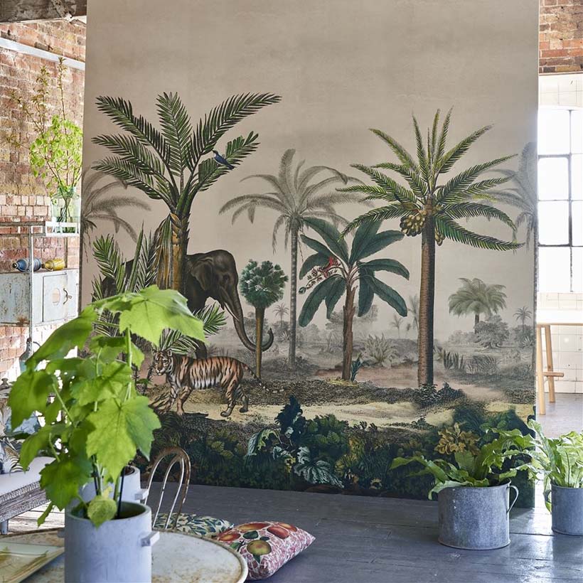 PALM TRAIL SCENE 1 SEPIA