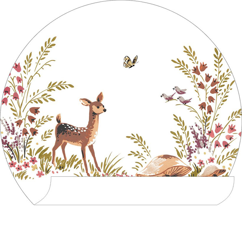 self-adhesive round wall sticker-Deer