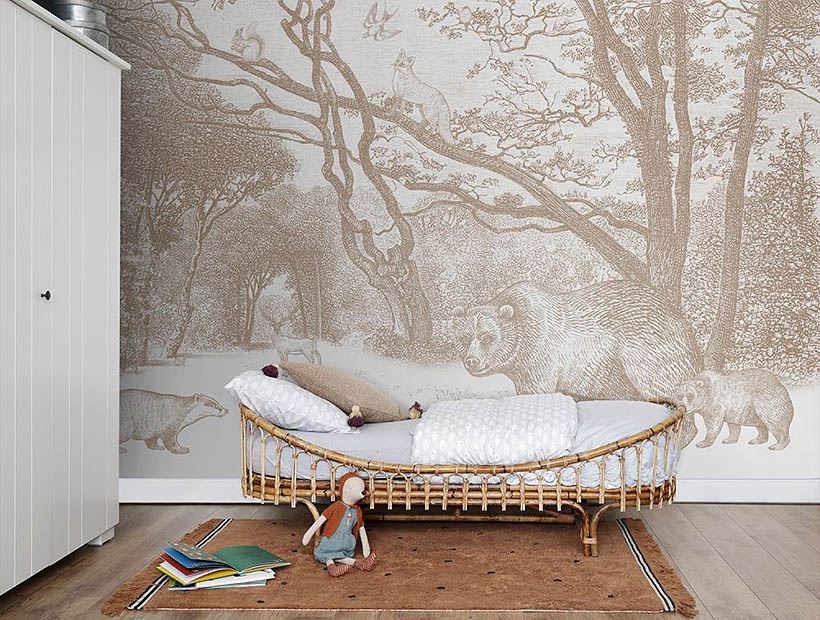 Photowall XL - Forest with forest animals