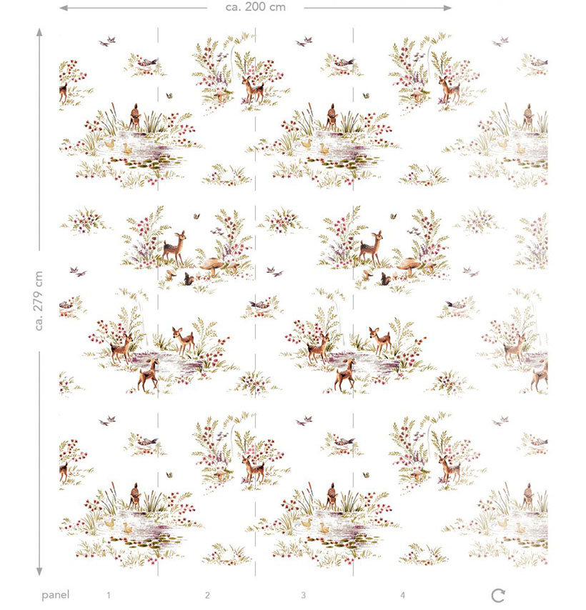 Photowall XL - Vintage deer