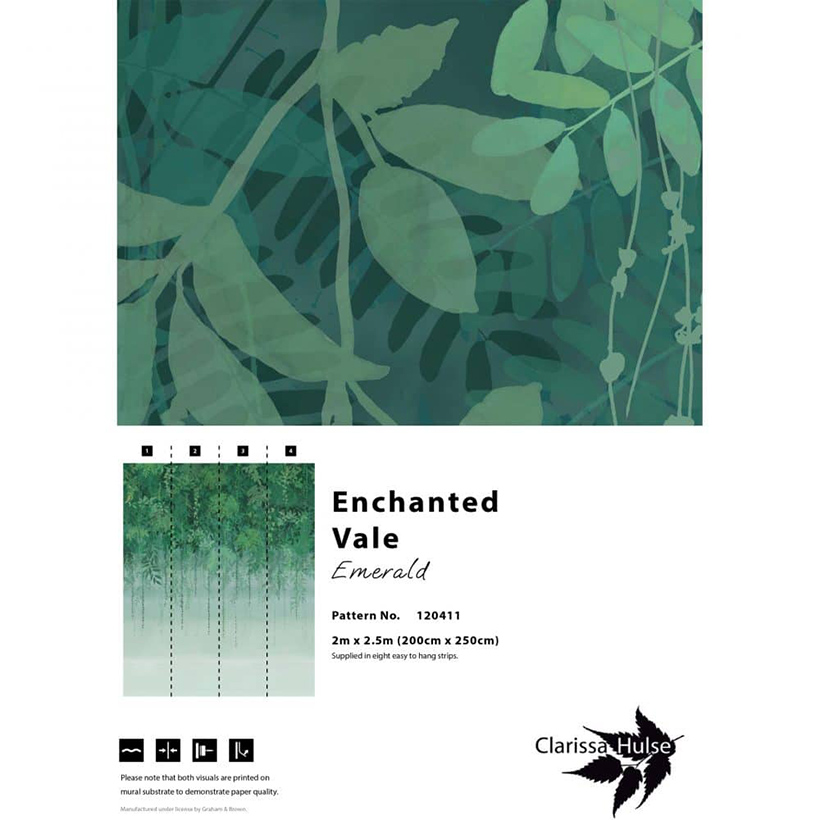 ENCHANTED VALE FIXED SIZE MURAL – EMERALD