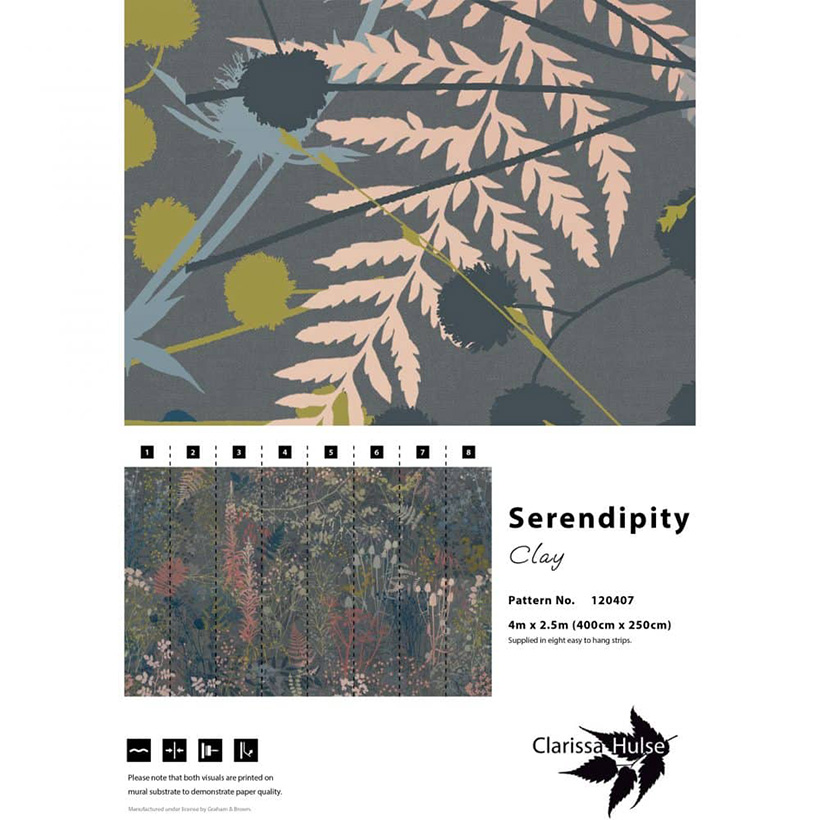 SERENDIPITY FIXED SIZE MURAL – CLAY
