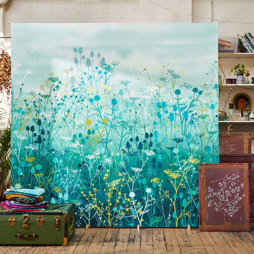 TANIA’S GARDEN FIXED SIZE MURAL – PEACOCK