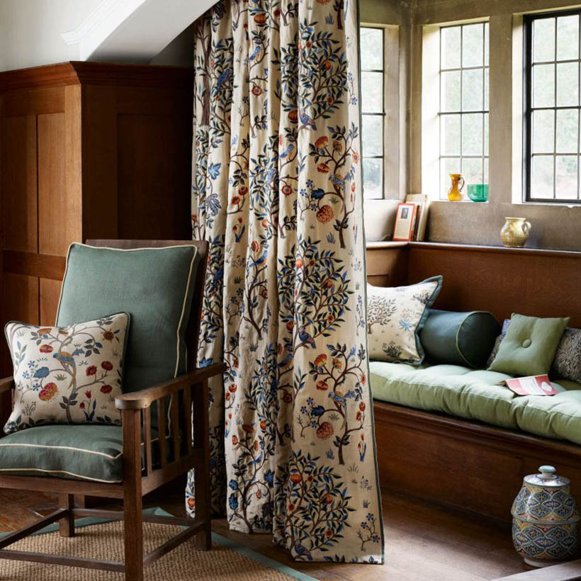 Kelmscott Tree Embroidery Fabric