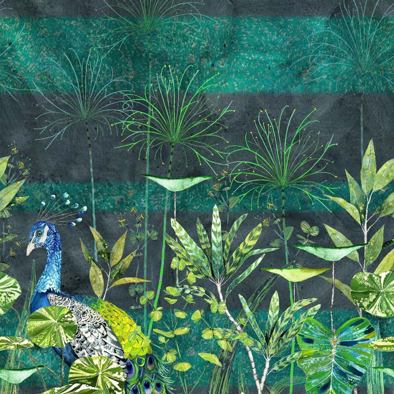 ARJUNA LEAF WITH PEACOCK