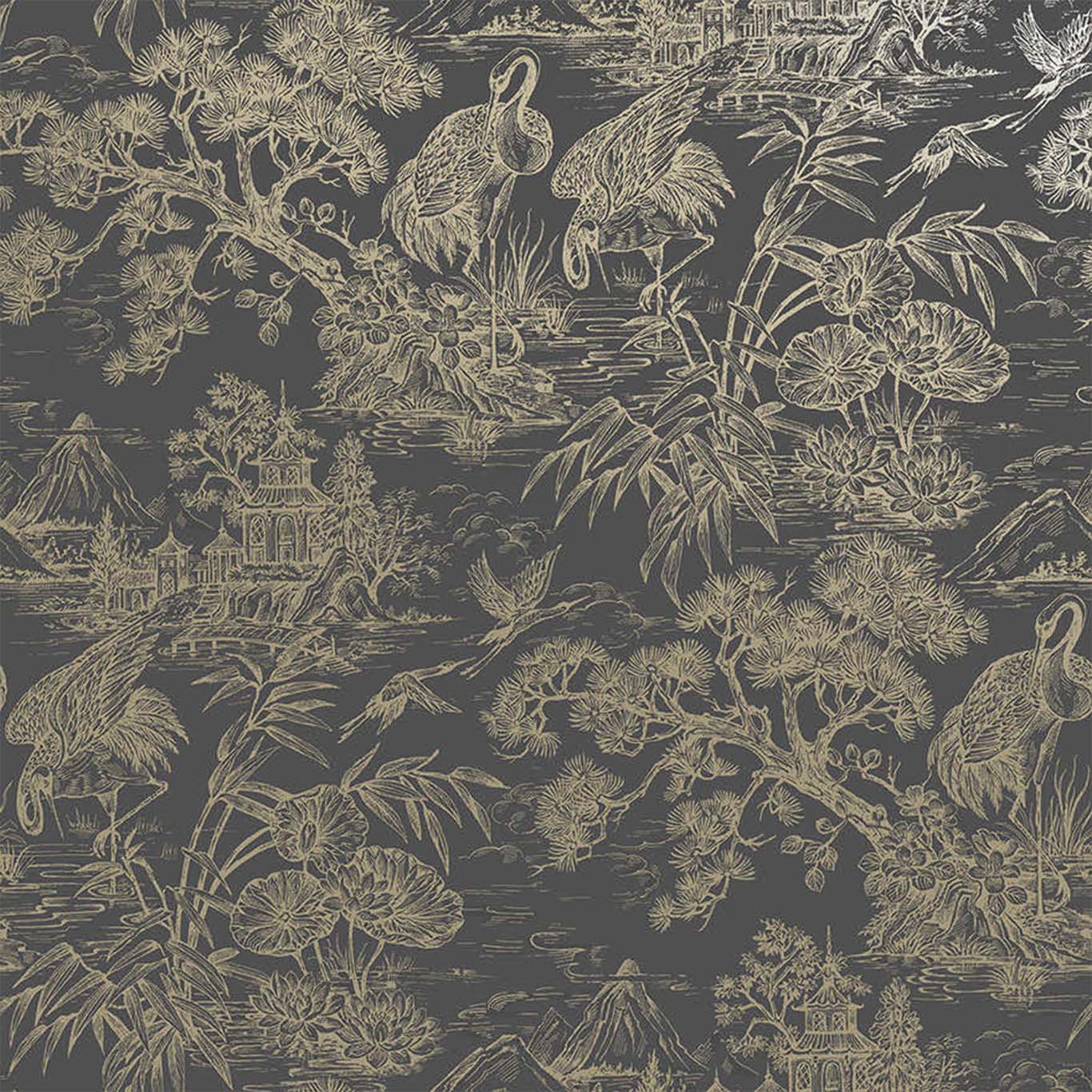 Natoru Charcoal / Gold