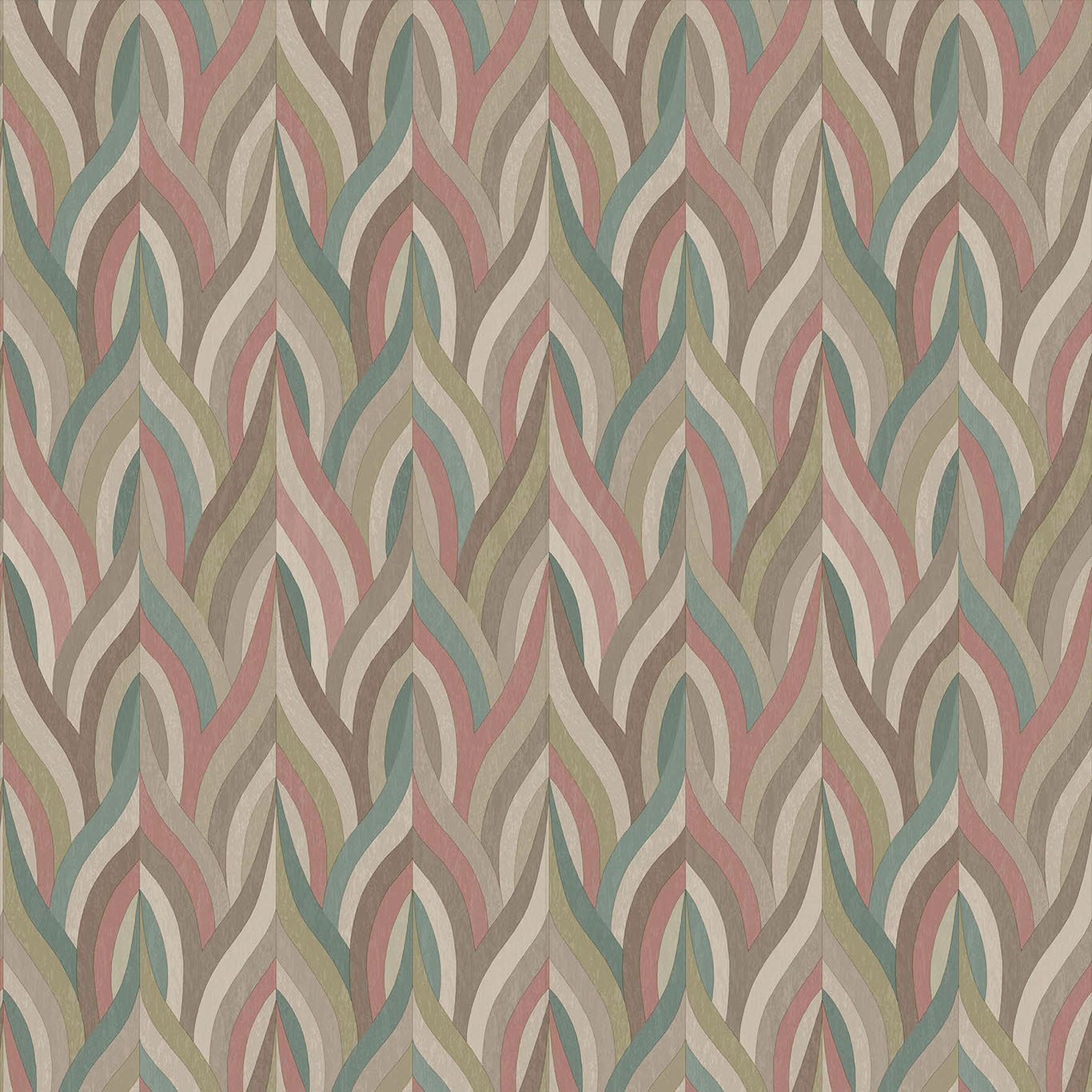 Arabesque Red / Teal